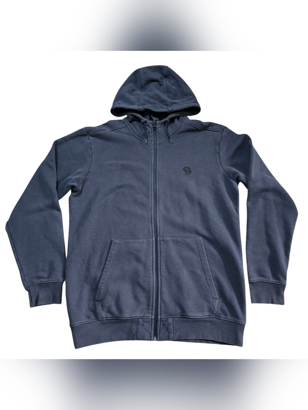 Mountain Hardwear Men's Navy Full-Zip Hooded Sweatshirt